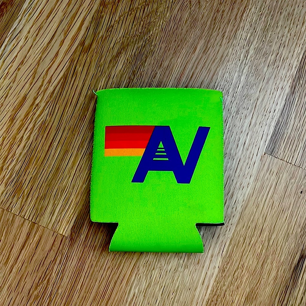 Aviator nation green koozie new barley used